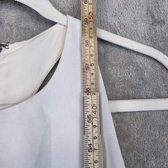 Alice + Olivia Dress Womens 4 Black White High Low Maxi Gown Colorblock Formal - Picture 13 of 16